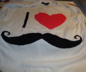 I <3 Mustache Sweater