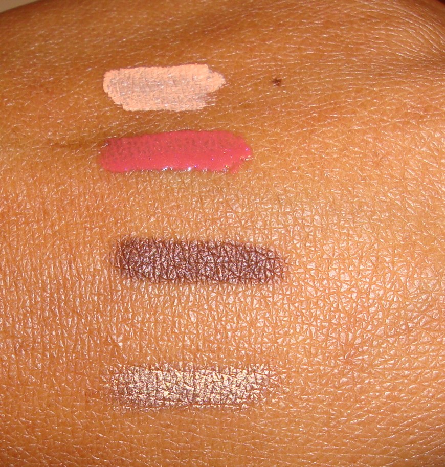 The swatches: top to bottom