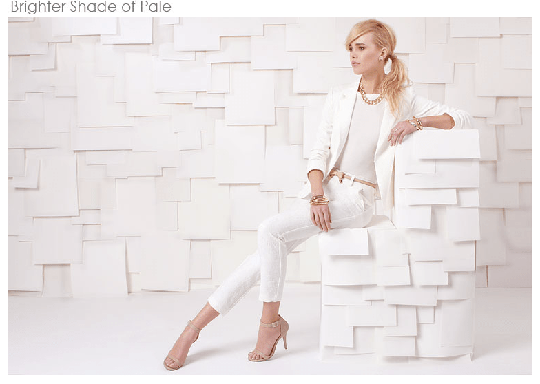 Taken from Lulus.com. Loving this white/nude look
