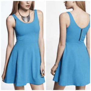 Stretch Cotton Skater Dress Photo credit: Express.com