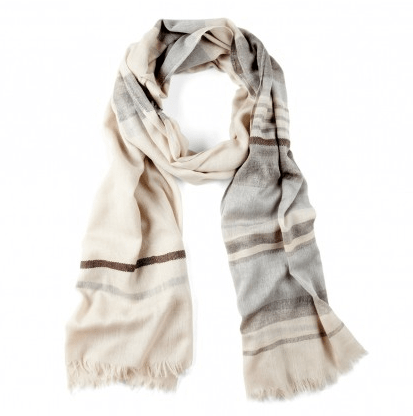 Stripe Scarf in Cream  Photo credit: Sole Society 