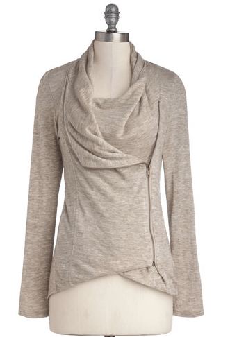 Airport Greeting Cardigan in Oatmeal Image via Modcloth
