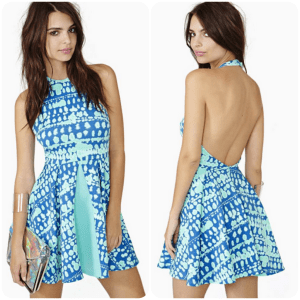 Wave Crush Skater Dress  Photo via Nasty Gal